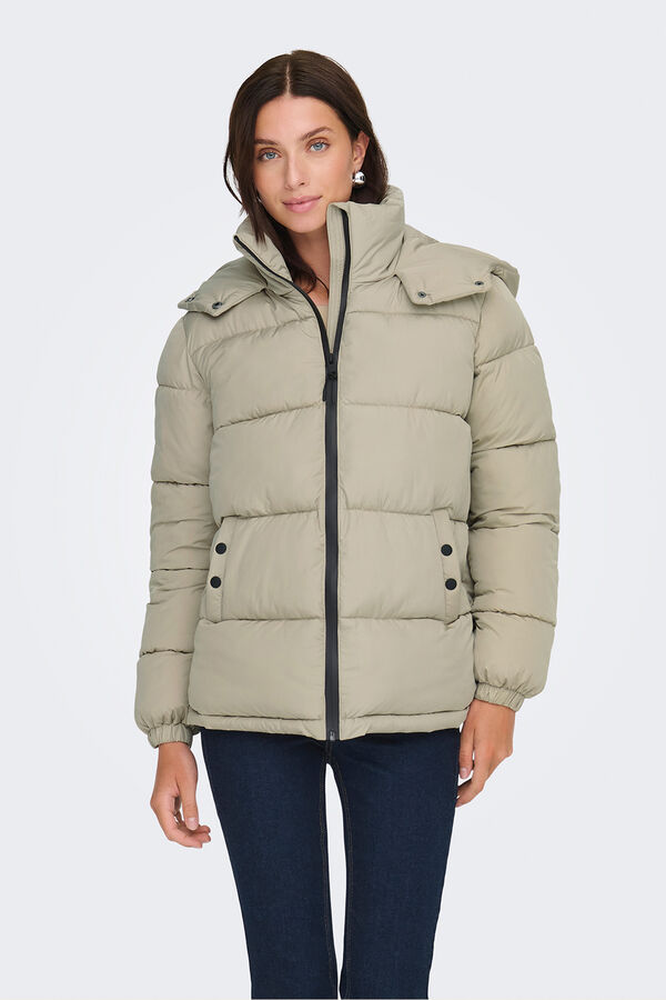 JDY Coat puffer grey