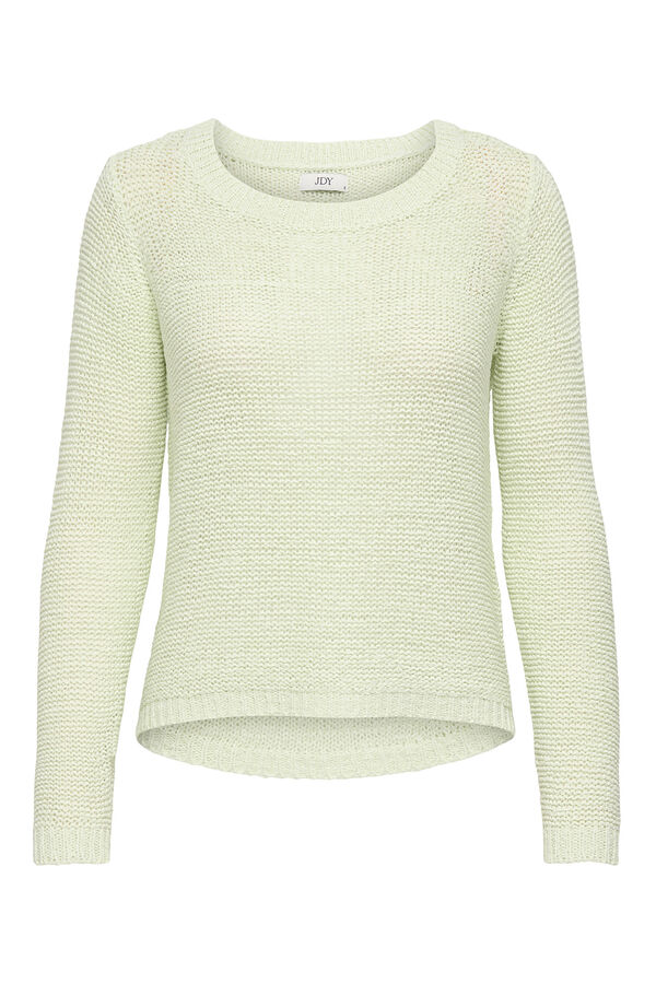 JDY Round neck jumper green