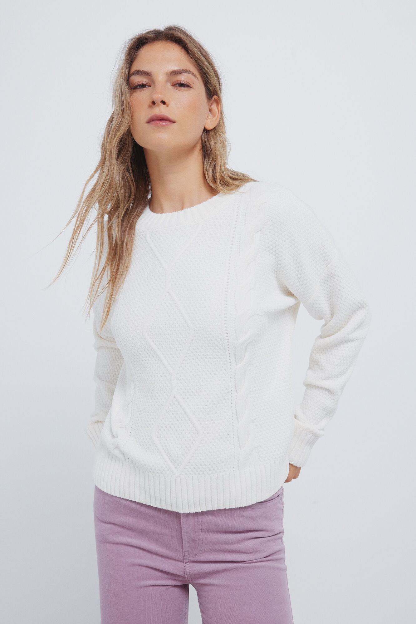Springfield Chenille cable knit jumper