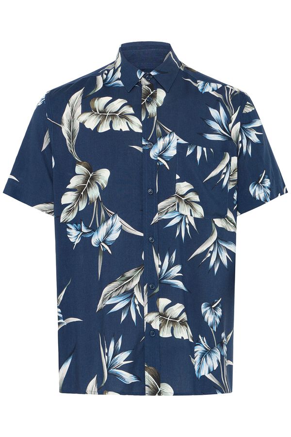 Blend PLUS Camisa de manga corta talla grande estampado