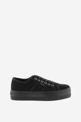Springfield Barcelona recycled suede trainers crna