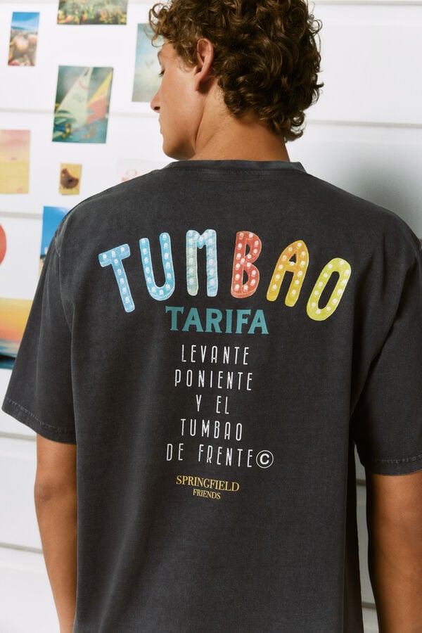 Springfield T-shirt el Tumbao lights grey