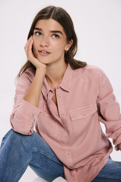 Springfield Tencel military shirt pink