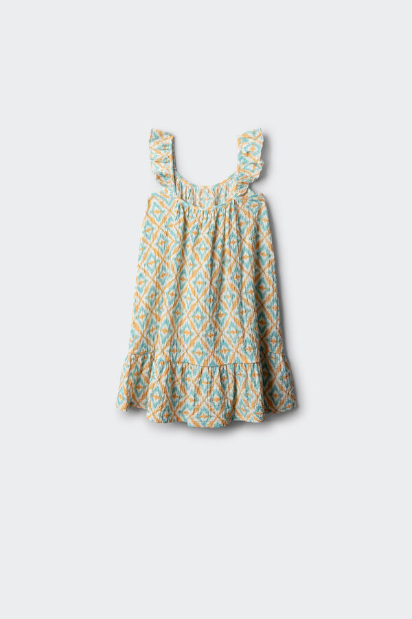 Springfield Kids Vestido ikat vermelho