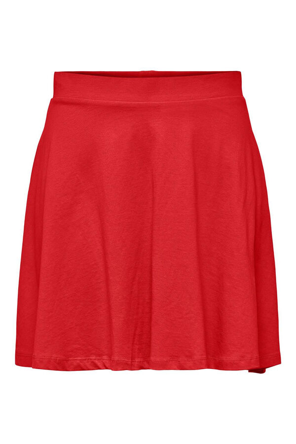 Springfield Short cotton skirt royal red