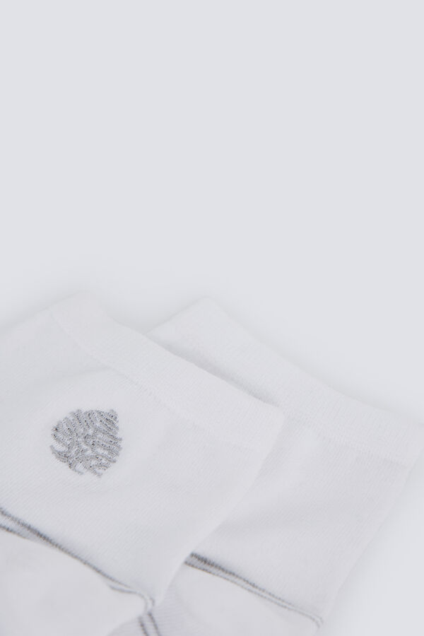 Springfield Springfield logo ankle sock white