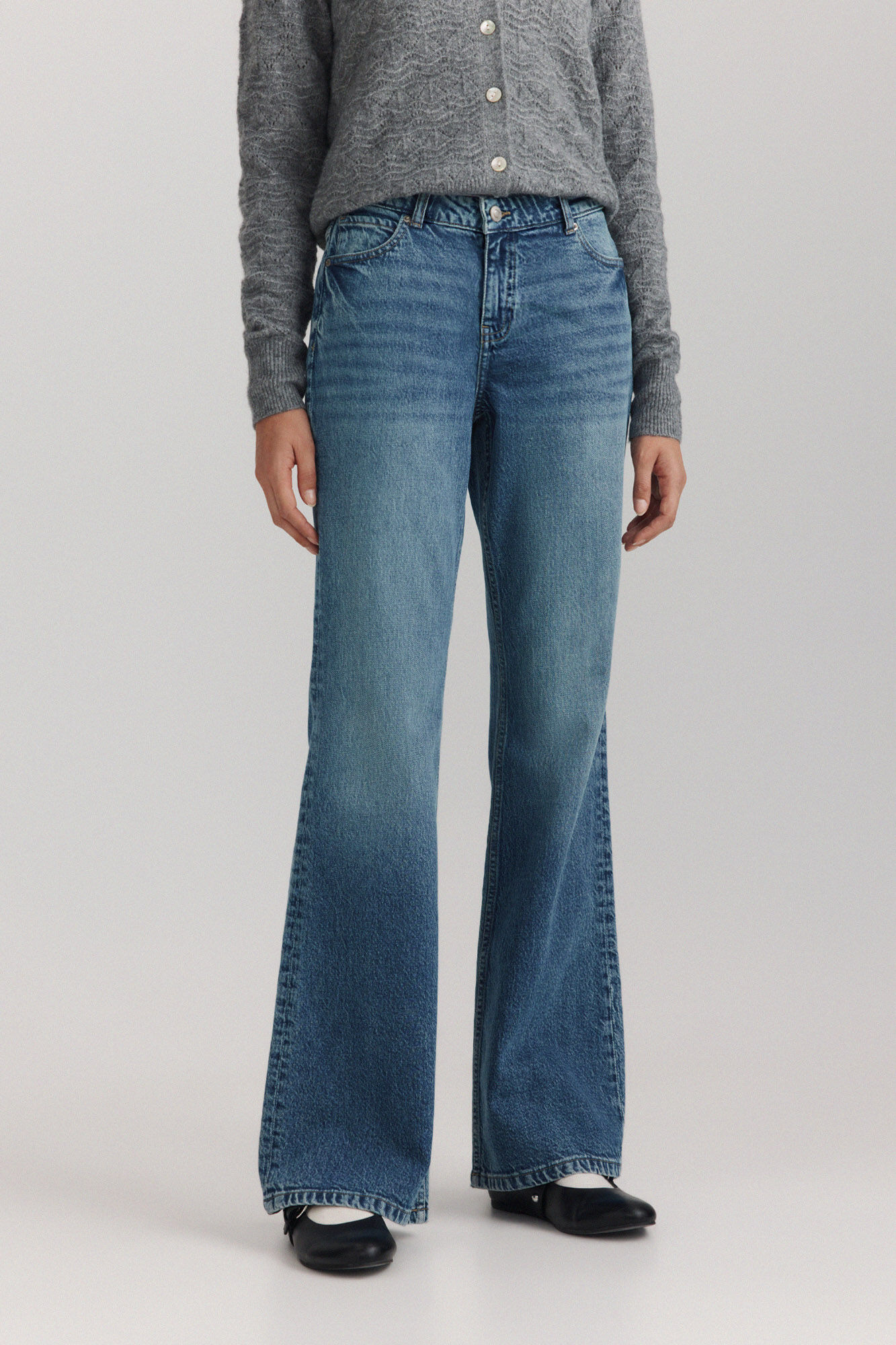 Springfield Flare jeans with patch pockets