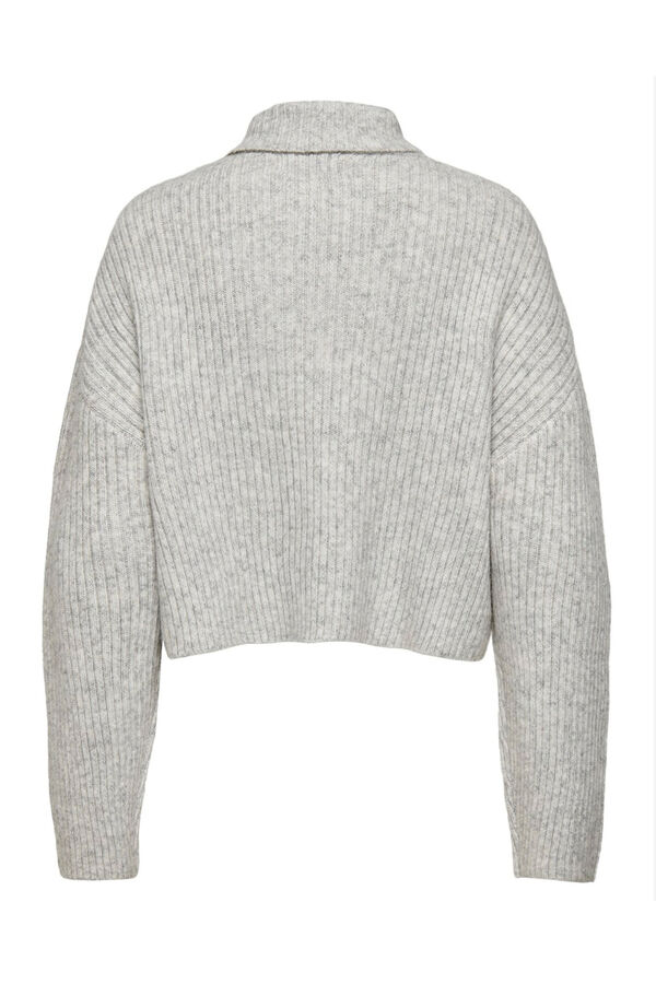 Only High neck jumper  grey