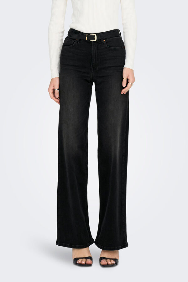 Only Wide jeans Crna