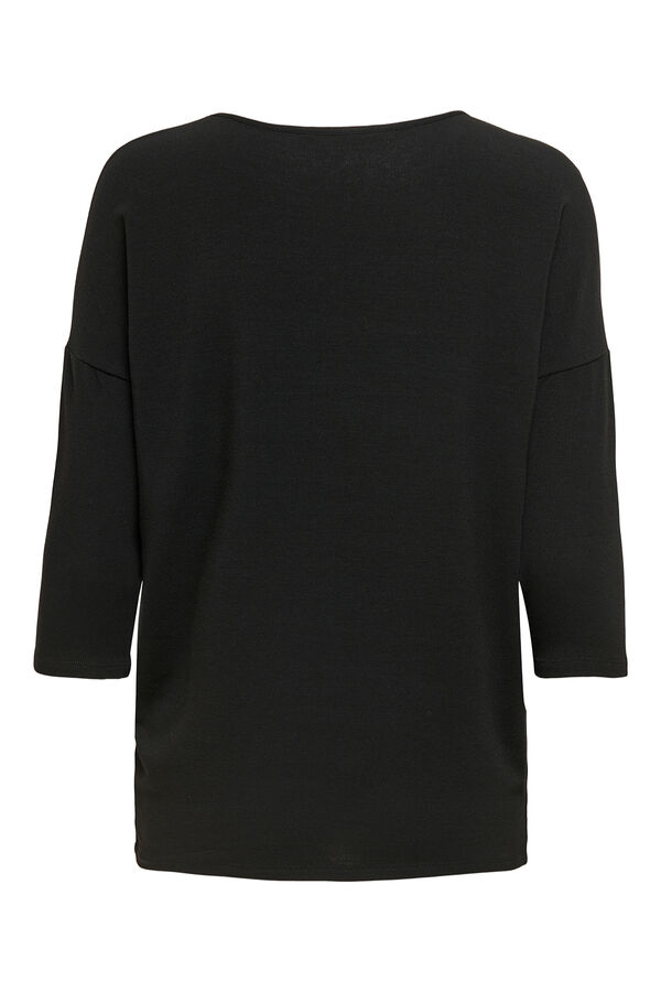 Only French sleeve T-shirt black