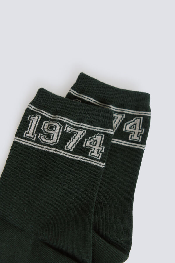 Springfield Duge čarape sa brojem  Zelena