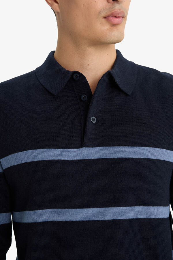DeFacto Striped jumper blue