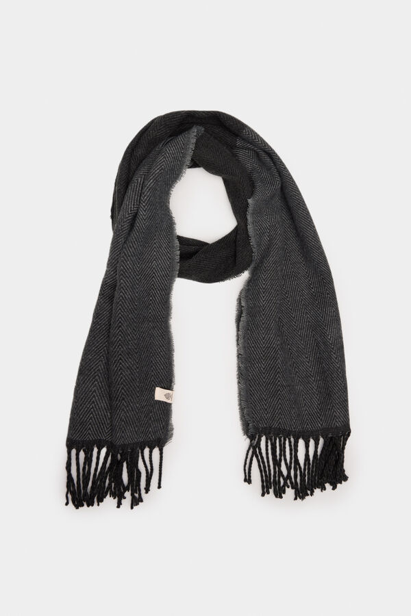 Springfield Colour block scarf black
