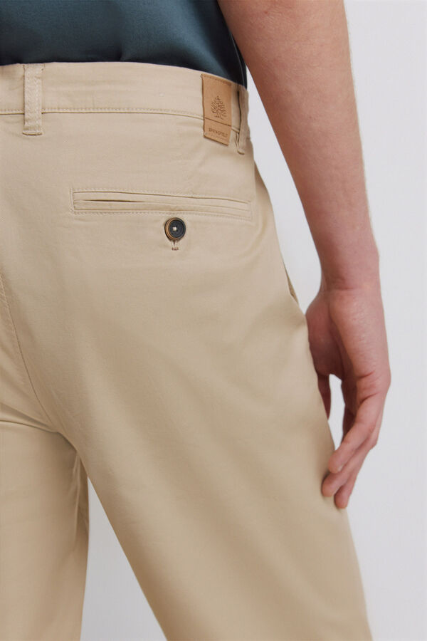 Springfield Light comfort slim fit chinos brown