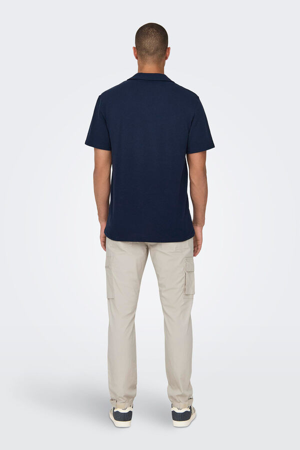 Springfield Cotton polo shirt navy