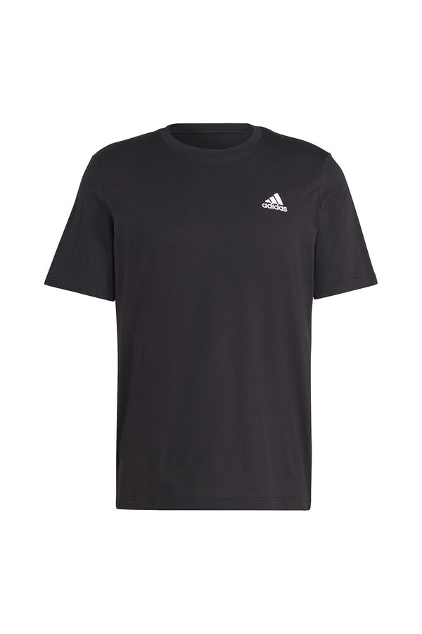Springfield Adidas Essentials Embroidered T-shirt fekete