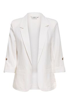 Only Blazer aberta de linho