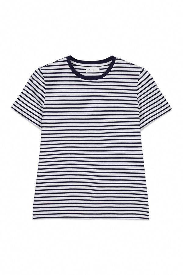 Springfield T-shirt b&aacute;sica manga curta bege