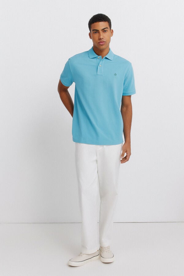 Springfield Basic regular fit polo shirt SPRINGFIELD blue