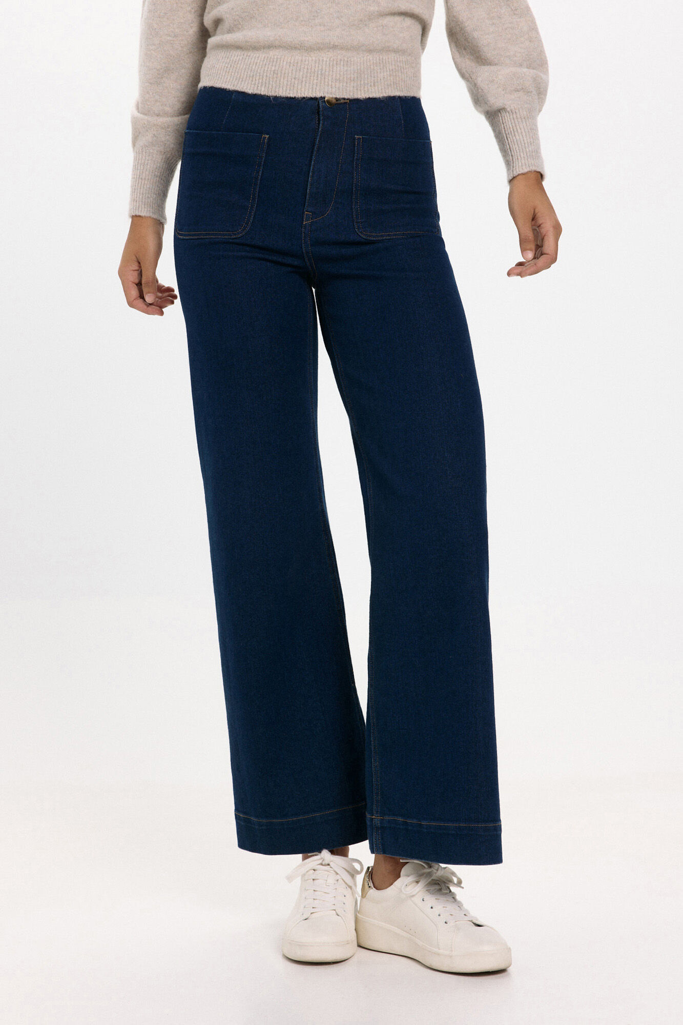 JDY Jeans wideleg tiro alto