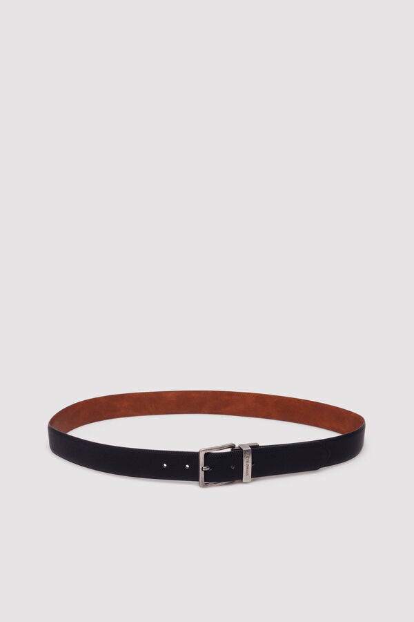 Springfield Microperforated reversible belt black