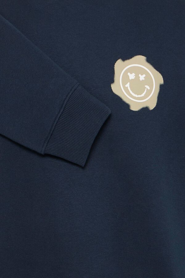 Blend Round neck sweatshirt bleu