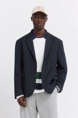 Springfield Pinstripe blazer blue