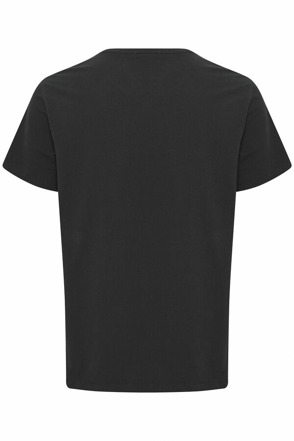 Springfield Short-sleeved round neck T-shirt crna