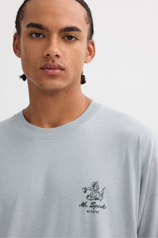 Inside Camiseta de manga larga azul