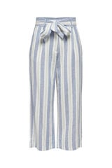 Springfield Linen blend palazzo trousers bluish