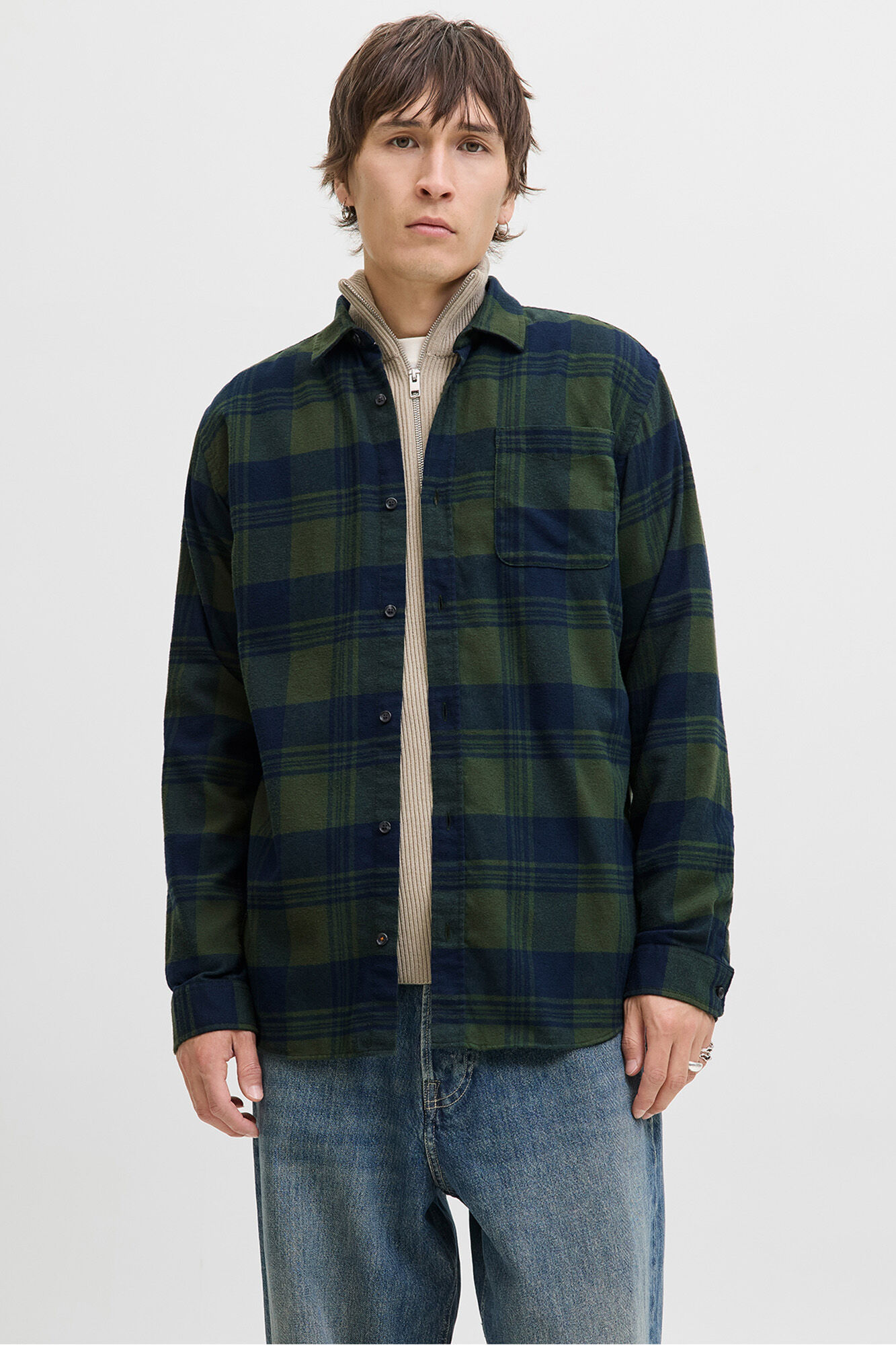 Jack & Jones Camisa xadrez regular fit