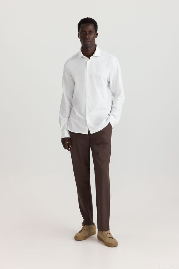 Springfield Camisa performance comfort quick dry e non-iron branco