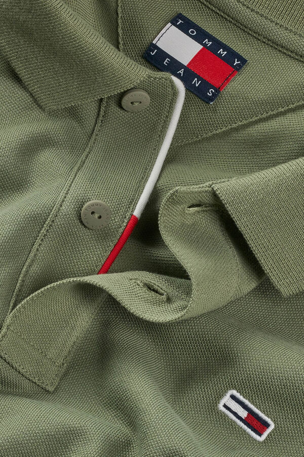 Tommy Jeans Men's short sleeve polo shirt beige