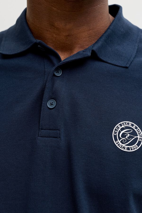 Jack & Jones PLUS Polo shirt with logo bleu