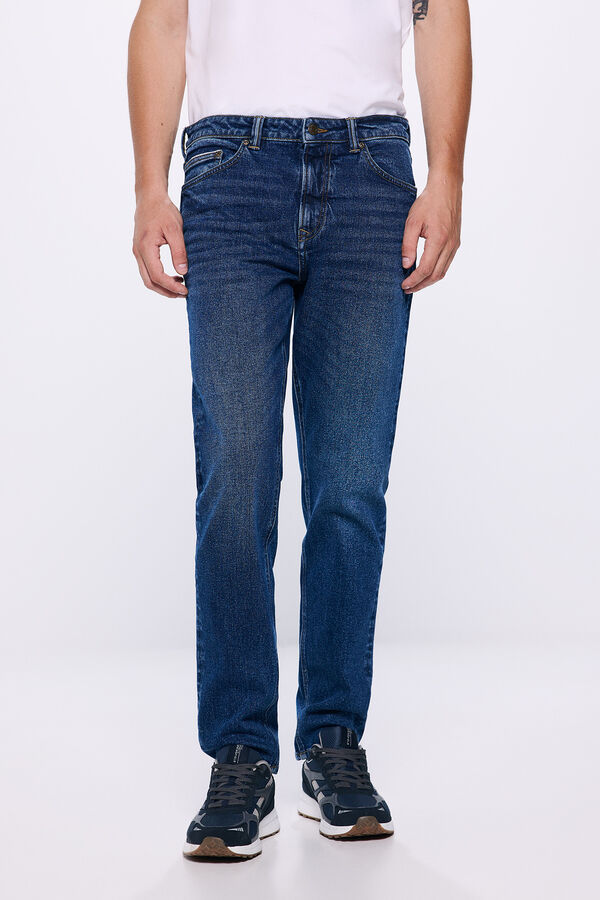 Springfield Jeans slim fit azul oscuro