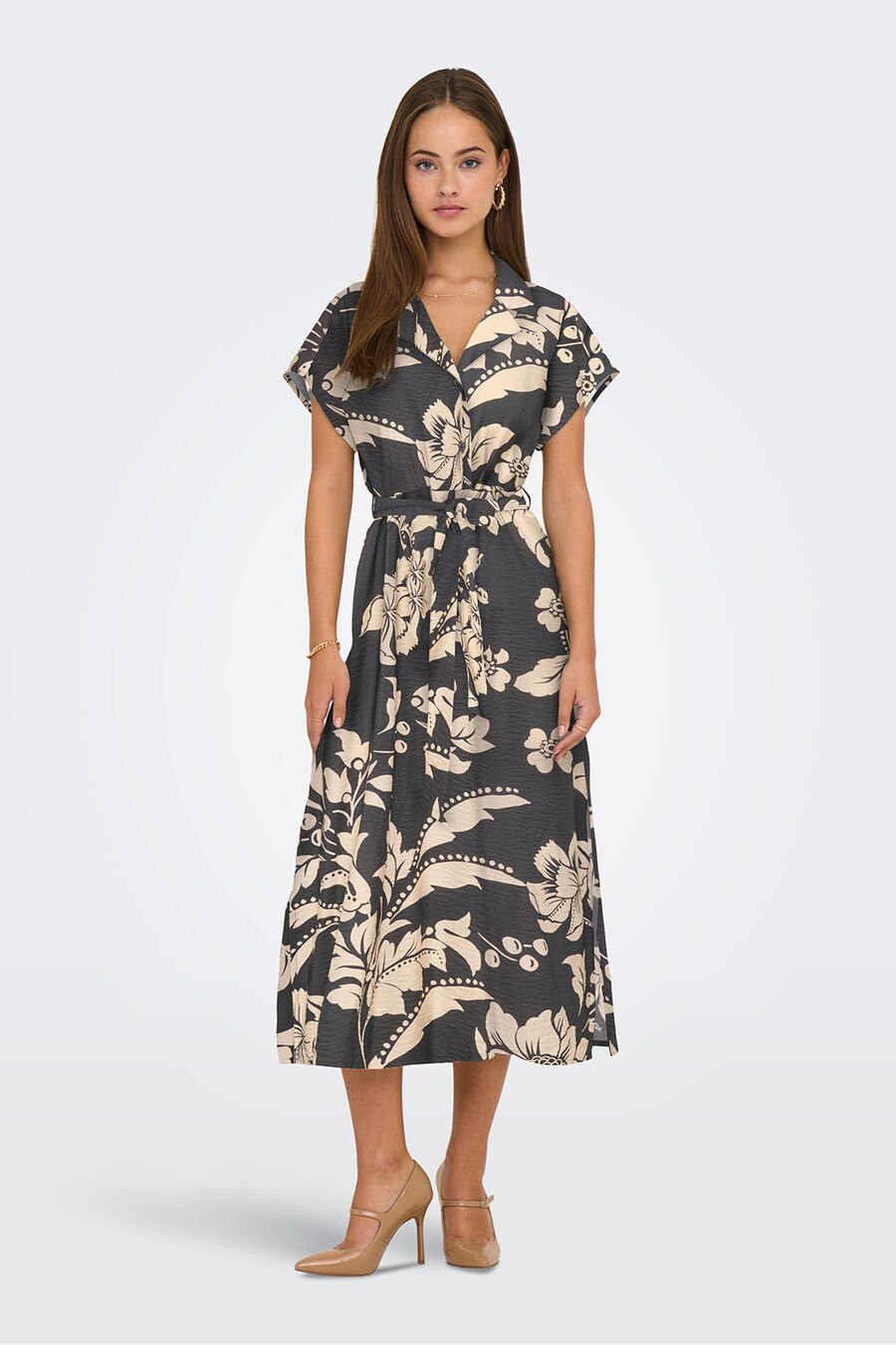 Vestido midi camisero