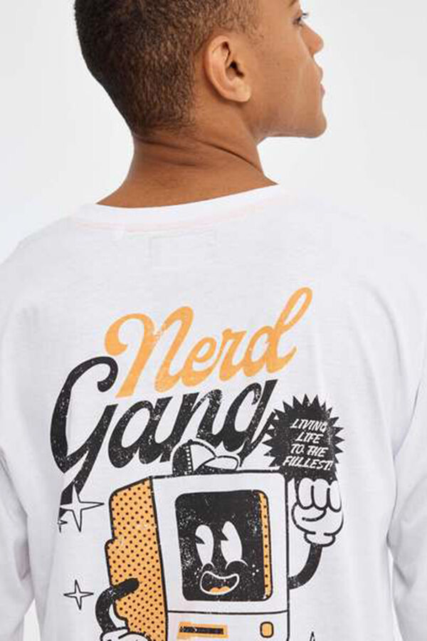 Inside T-shirt estampada com texto branco