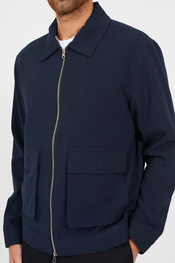 Brave Soul Chaqueta harrington azul