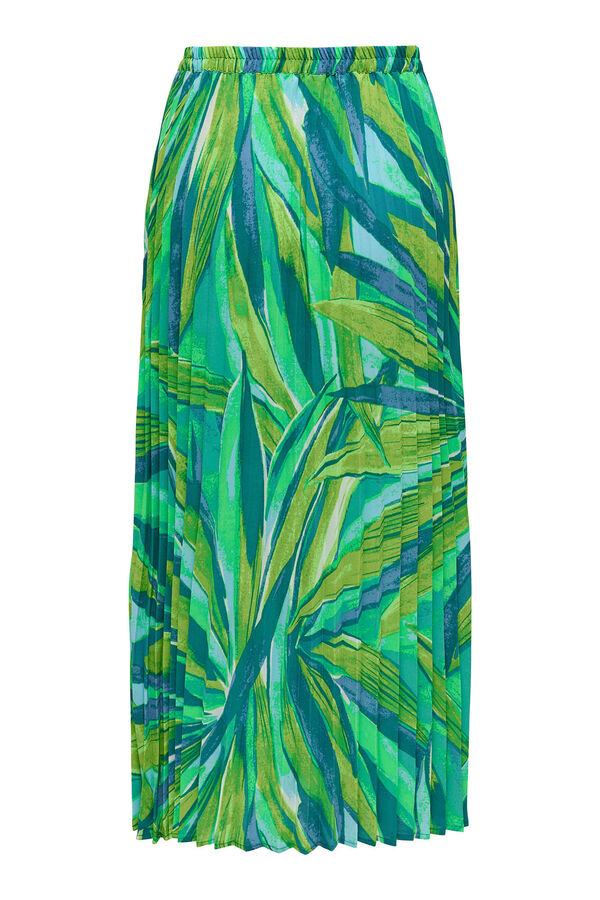 Only Falda midi verde