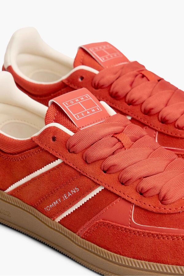 Tommy Jeans Orange Tommy Jeans sneakers with caramel sole red