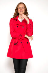 Springfield Buttoned trench coat with belt crvena