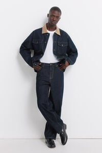 Springfield Wide leg desized wash jeans