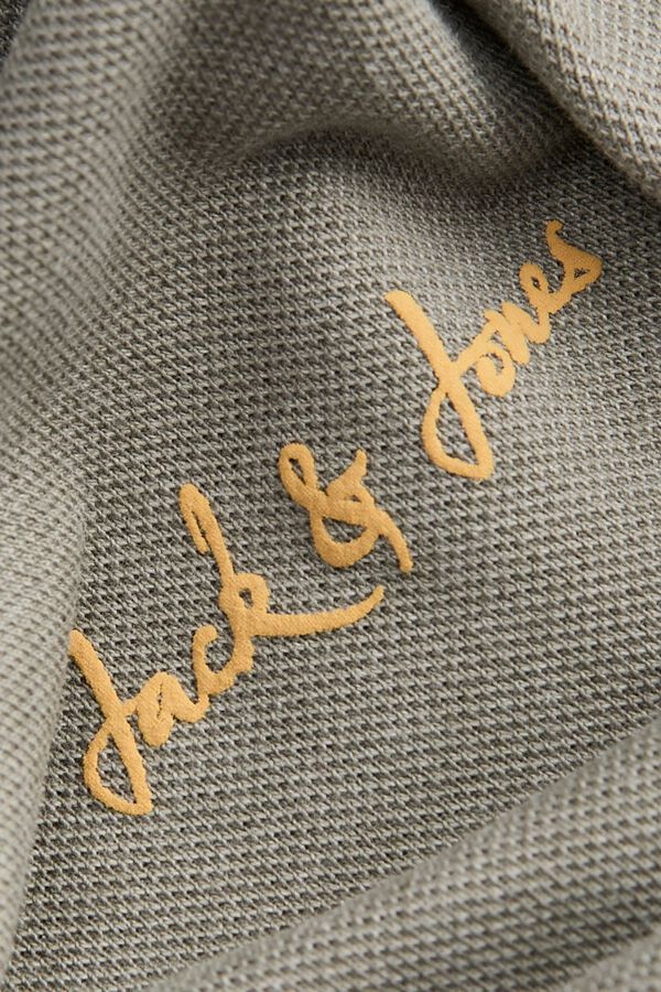 Jack & Jones PLUS Cotton piqu&eacute; polo shirt grey