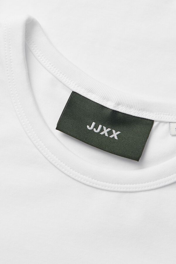 Jack & Jones Girl Ribbed long sleeve T-shirt white