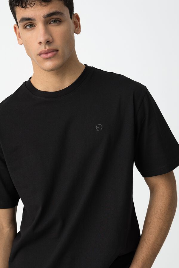 Tiffosi Camiseta B&aacute;sica negro