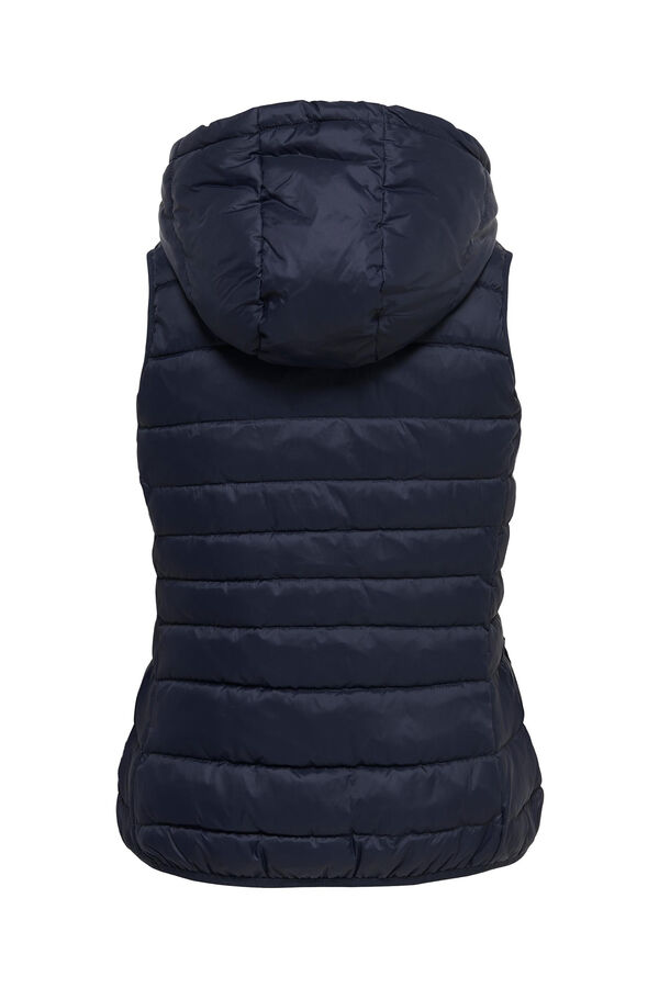 Springfield Quilted gilet with hood. plava
