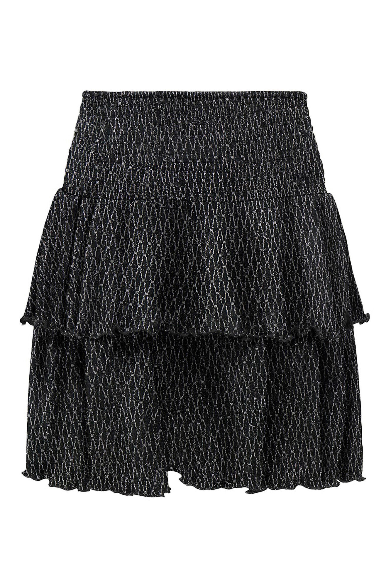 Only Girls Falda de capas con purpurina