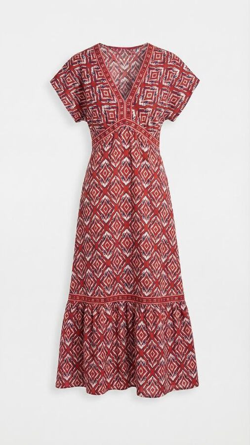 Springfield Haljina sa dezenom bordura Narandžasta