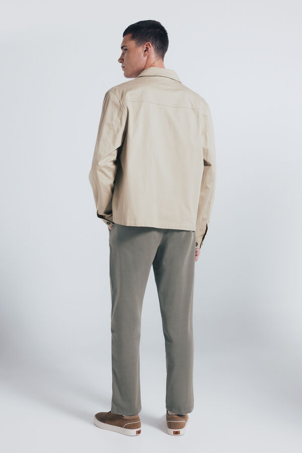 Springfield Slim fit comfort chinos beige