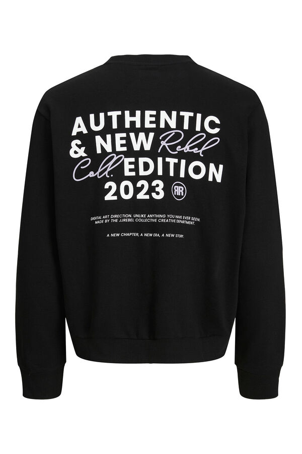 JJ REBEL Loose backprint sweatshirt black